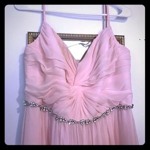 David's Bridal Bridesmaid Dress Blush Pink Sz 12